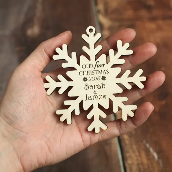 wholesale custom wood ornament for christmas tree decoration