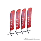 outdoor custom print beach feather flag /flag banner printing/swooper feather flag
