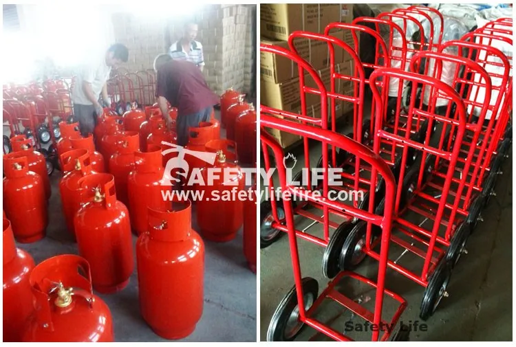wheel fire extinguisher trolley