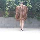 2019 new fashion factory wholesale genuine fox fur cashmere poncho for women
