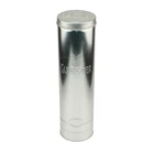 Silver tube wine packaging gift tin box