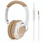 promotional wired foldable stereo over ear headphones hifi headset with microphone custom branded logo OEM ODM