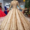 Jancember HTL031 prom gowns gold evening custom made dress wholesale birthday party dress