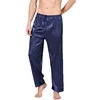 High Quality Men's Summer Soft Sleep Pants Silk Satin long Pajama Pants Lounge Pants