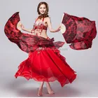 Performance Dance Belly 100% Silk Belly Dance Dancing Tie Dye Fan Veils 1.8m Length