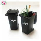 Quality Custom Logo Printed Plastic Trash Can Pen Holder for Promotional