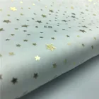 100% Polyester 50DX75D Twisted and foil printed satin fabric