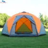 8-10 Person color orange build up dome family outdoor camping tent