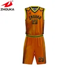 Custom brand tracksuits sublimated basketball clothing jersey uniform men reversible basketball wear uniform