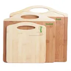 Wholesale custom solid 3 piece cutting board bamboo set