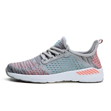 Wholesale custom logo outdoor running walking style knit sport casual men shoes