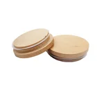 Adgy Non Spill Customized Glass Jar Wooden Lid Water Bottle For Home Decoration