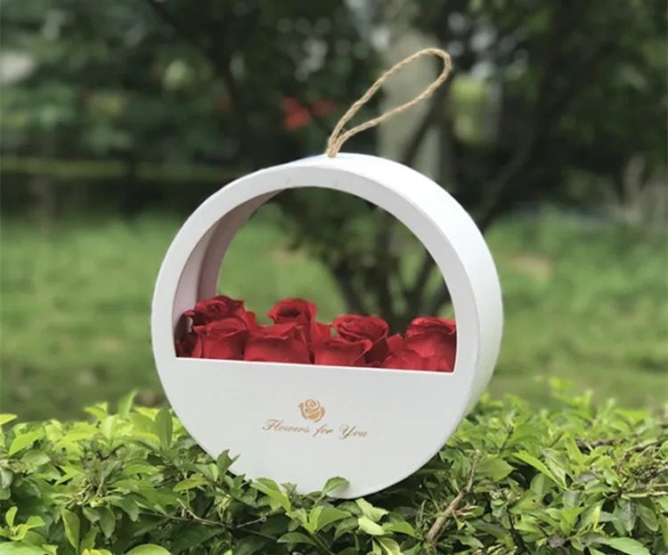 Luxury hanging round box gift flower boxes.jpg
