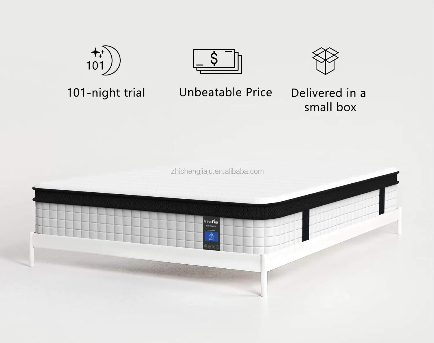 Living room 12 inch gel memory foam pocket spring hybrid mattress - Jozy Mattress | Jozy.net