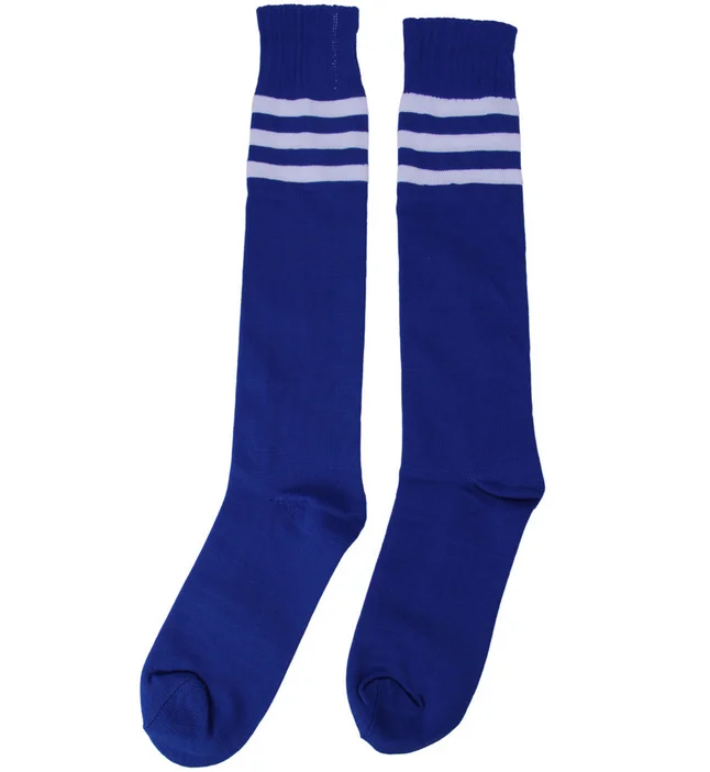 2017 Striped Classic Design Sport Over Knee Pure Cotton Soccer Socks