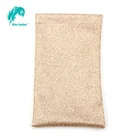 Factory fashion shiny soft glasses bag eyeglasses pouch
