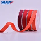 YAMA stocked wholesales fashion style satin grosgrain red ribbon