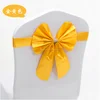 cheap free tie gold yellow chair leather sashes