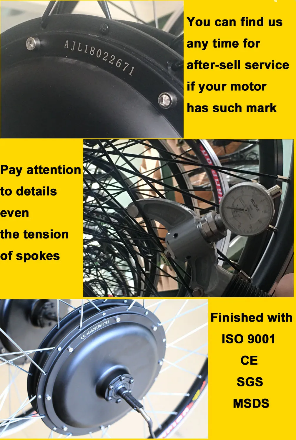 electric bicycle wheel kit