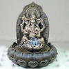 spinning ball polyresin statue indian god water fountain ganesha