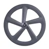 Popular Oem carbon bicycle wheels T700 Carbon 700C Clincher Carbon Road Bike 5 Spokes Wheel Rim