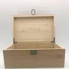 High quality bamboo box or wooden box with a normal lid with hinges