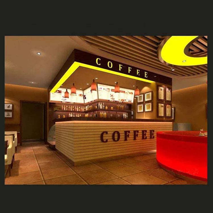 2017 mode café matériel et conception de comptoir de café