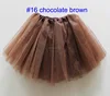 kids children big girl adult professional dancing chocolate brown tutu skirt for weekend party