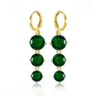 XL2024 xuping new latest gold earring designs high quality gemstone long earring