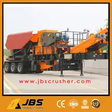 JBS Aggregate company used double toggle jaw mobile crusher supplier