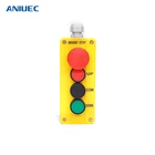 ANIUEC XAL-B425H29 4 Hole Waterproof Push Button Switch Control Station Box Left Right Stop