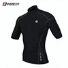 Best Price 100% Polyester Lycra Fabric Quick Dry Cycling Jerseys Template Black Bicycle Cycling Jersey Men