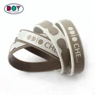 Cheap Gift Custom Rubber Silicone & Bangles Bracelets with Printing Personalized Name 3D Sports Logo