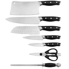 New Forged 8PCS High Carbon Stainless Steel Kitchen Knife Set With Acrylic Holder