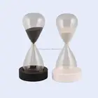 Big Half an Hour Safely Glass Sand Timer on Wood Tray