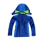 Kid's Outdoor Windproof Patchwork Softshell Jacket With Hood
