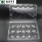 Plastic egg box packaging custom material 6/10/12/15 hole plastic blister egg tray packaging