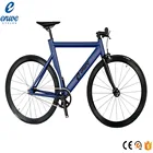 Enwe Wholesale 700C Aluminum Alloy Frame Colorful Fixie Bike/fixed Gear Bicycle /Single Speed Bike with Carbon Fibre Fork