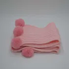 Cheaper faux fur scarf women winter scarf chunky knit scarf