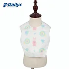 Hot sell custom made logo bamboo cotton animal print white baby body feeding disposable baby bib manufacturer