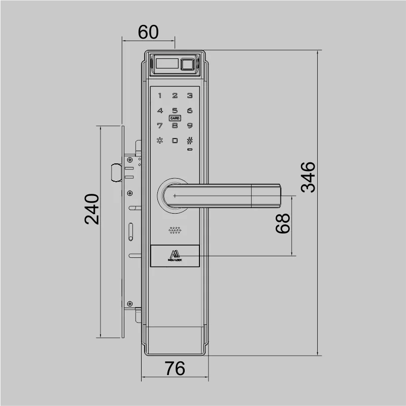 Stainless Steel 304 Material Door Handle Lock,High Security Handle Door