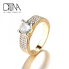DTINA 2019 Pop Engagement Ring Gold Plated Ring Women's Rings