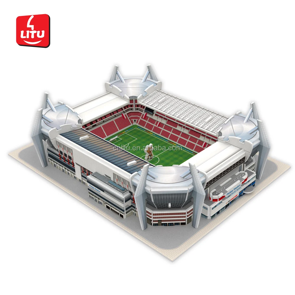 3d football stadium diy jigsaw puzzle model barcelona