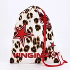 Marathon race sport drawstring round vag, red drawstring cloth bag