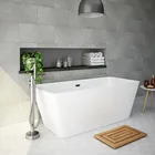Aifol Concrete white modern acrylic bath tub and freestanding bathtub