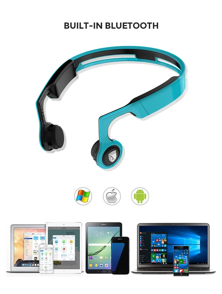 Wireless 4.1 Sports Headset, Earphone , Bone Conduction Headphone for Motorcycle - ANKUX.COM