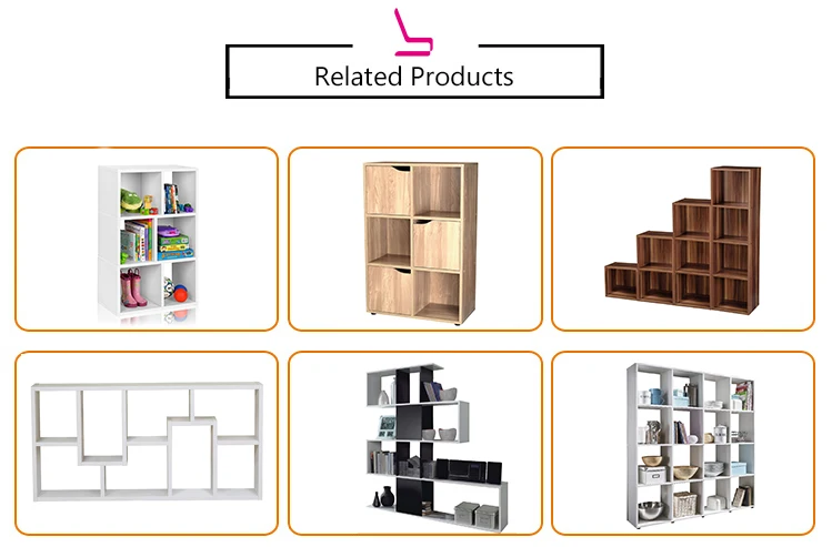 JS-010 Oak Cube Wooden Storage Unit Display Book Shelf