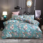 5 Star Luxury Polyester Microfiber Duvet Covers Floral Bird Printed Sheets For Bed Housse De Couette Country Road