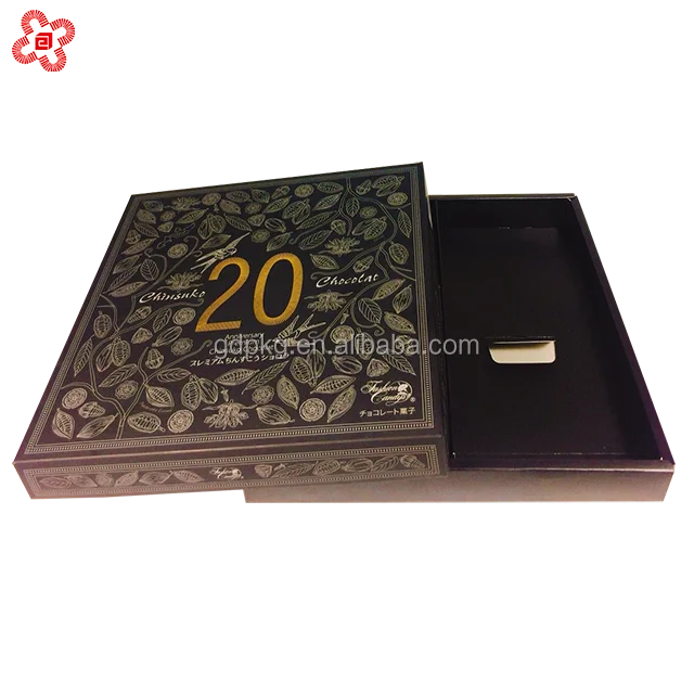 taiwan hot stamping chocolate paper craft gift box
