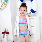Protect Baby'S Tender Skin The Top Of Swimwear Swimsuit Children'S Beach Dress For Girls